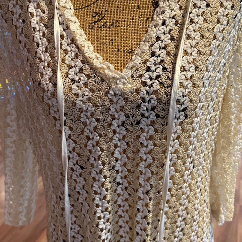 Solitaire Swim size large crochet tunic - Picture 2 of 6